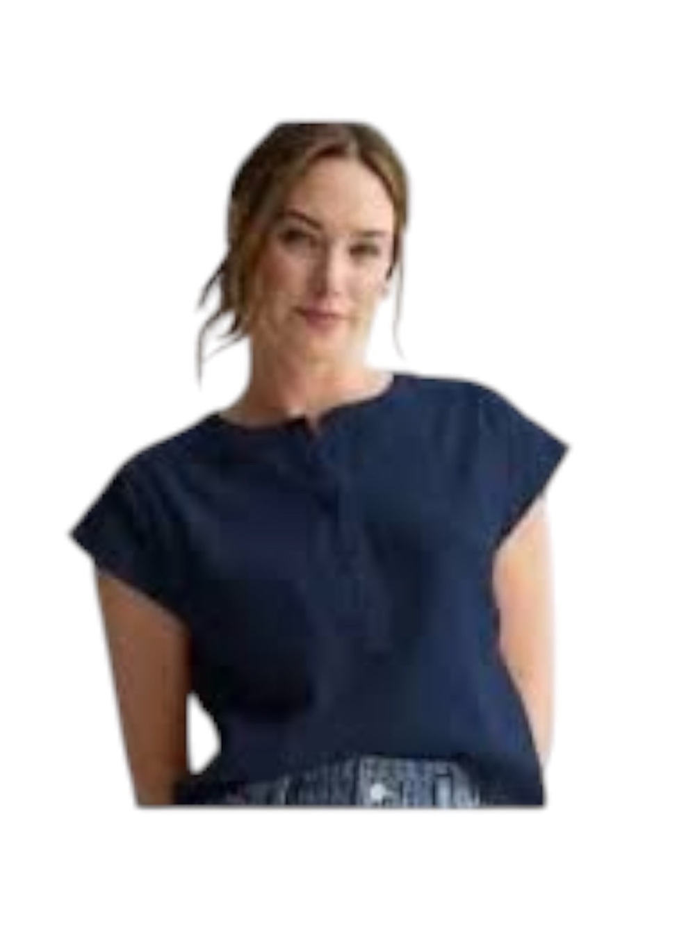 Women's Sonoma Goods For Life Dolman Sleeve Popover Top Navy Blue Size Large